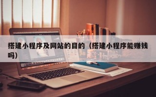 搭建小程序及网站的目的（搭建小程序能赚钱吗）